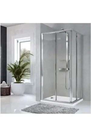 Offerta Lampo STAR A Box doccia 2 ante scorrevoli e 2 fisse in linea - NOVELLINI