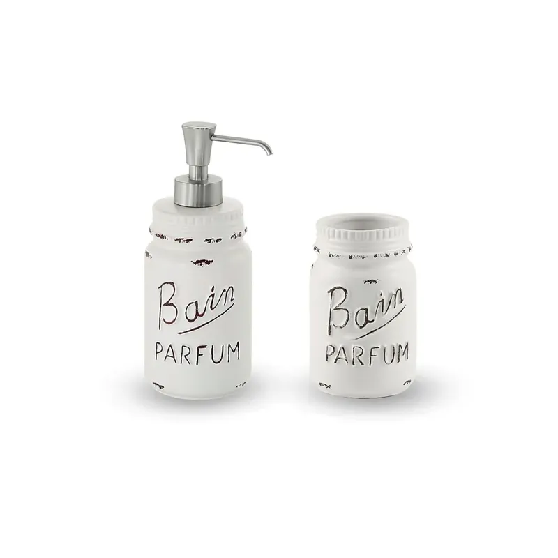 Set accessori ceramica con porta spazzolino e sapone Cindy Compra Online