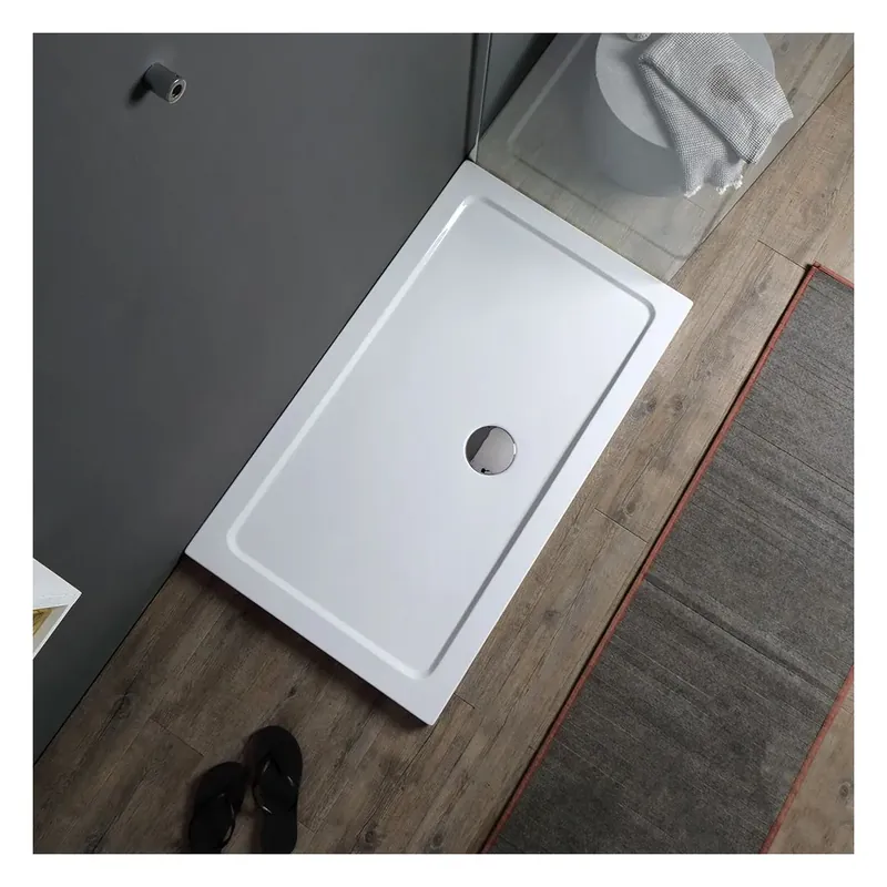 Piatto doccia in acrilico bianco 100x80 Alba Offerta Speciale