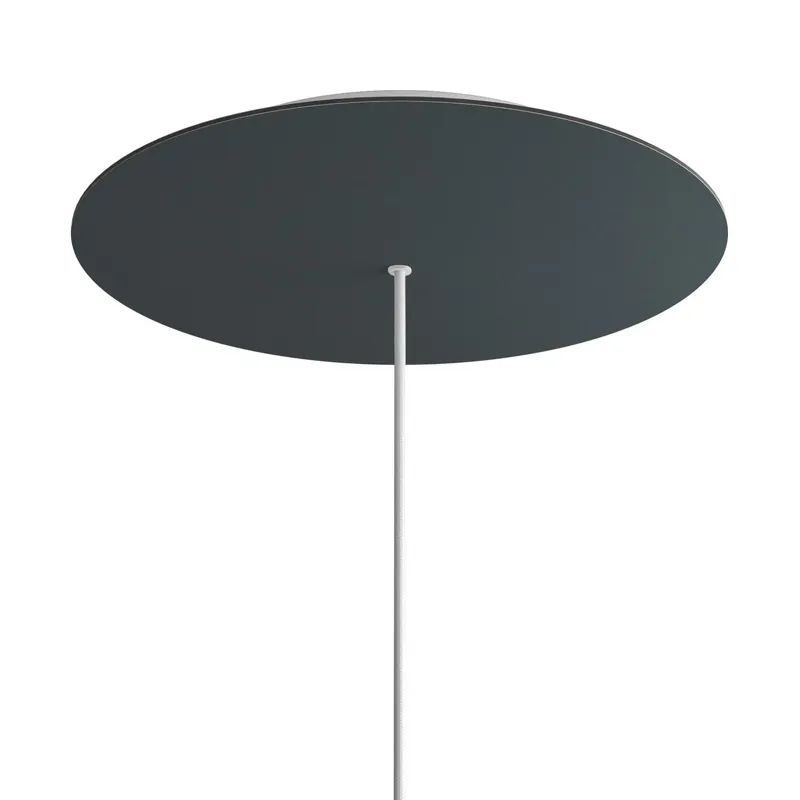XXL ceiling canopy Rose-One round, 400 mm diameter with 1 hole and 4 side holes - Anthracite Soddisfatti O Rimborsati