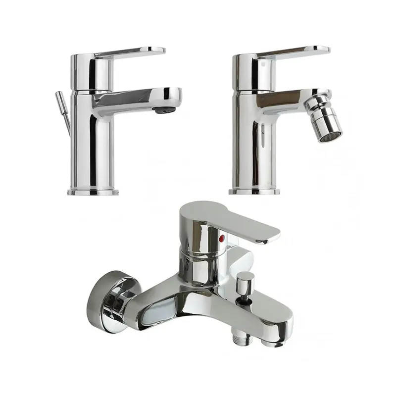 Offerta Del Giorno Rubinetti bagno in ottone cromato lavabo, bidet e vasca Nora