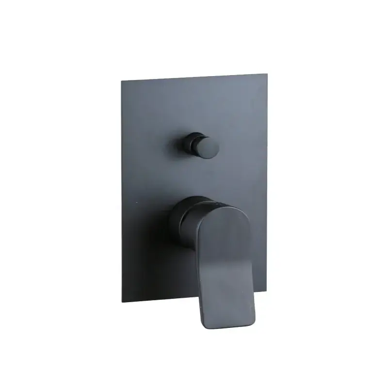Pagamento Sicuro Mitigeur de douche à encastrer avec inverseur 2 voies en noir mat Paffoni TILT TI015NO