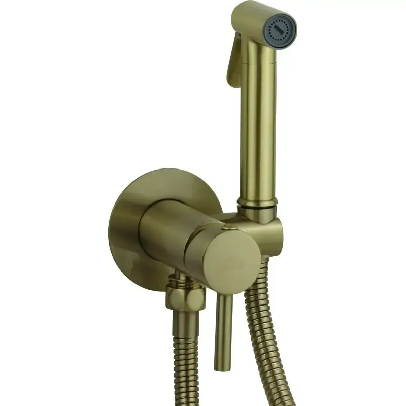 Ensemble de bidet encastré en bronze avec mitigeur et douche Paffoni ZDUP110BR Reso Gratuito