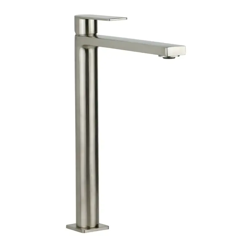 Economico Mitigeur lavabo bec haut couleur acier brossé Paffoni Tango TA081ST