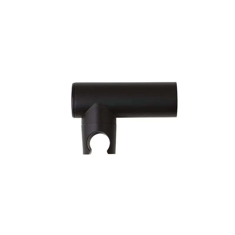 Must-Have Supporto a muro tondo per doccia con finitura nero opaco
