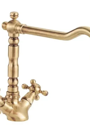 Ultimissimo Modello Robinet d‘évier de cuisine couleur bronze avec bec pivotant Porta&Bini Old Fashion 62570BR