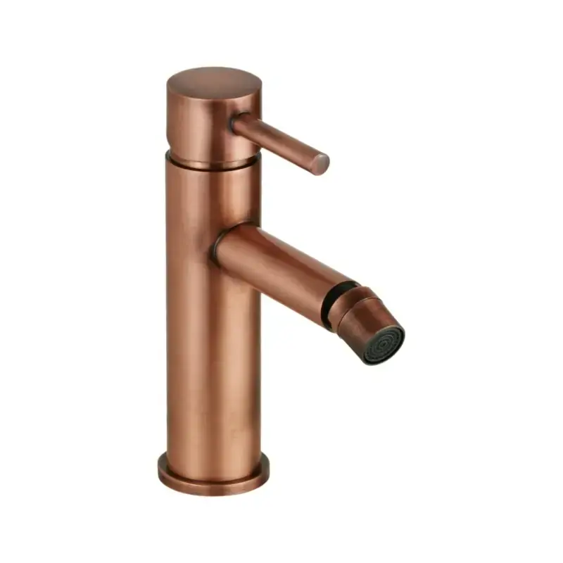 Promozione Esclusiva Mélangeur de bidet en ligne moderne de couleur cuivre Pollini Jessy MXBIMCMMCRA