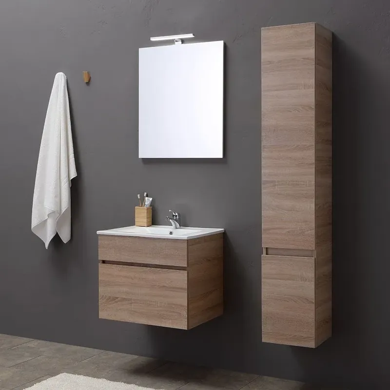 Promo Stagionale Mobile da bagno con cassetto, lavabo e specchio Sole