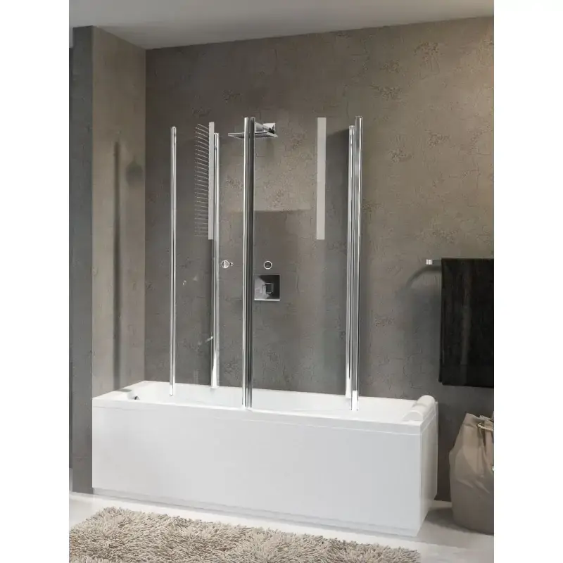 Professionale Paroi de douche circulaire double ouverture 2 largeur 70 cm Novellini Aurora 4
