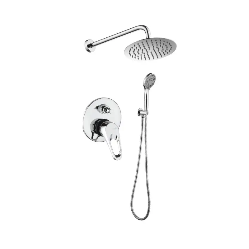 Nuova Collezione Kit de douche complet Naomi Piralla Rubinetterie avec pomme de douche Ø20 KITNAOMI5CR