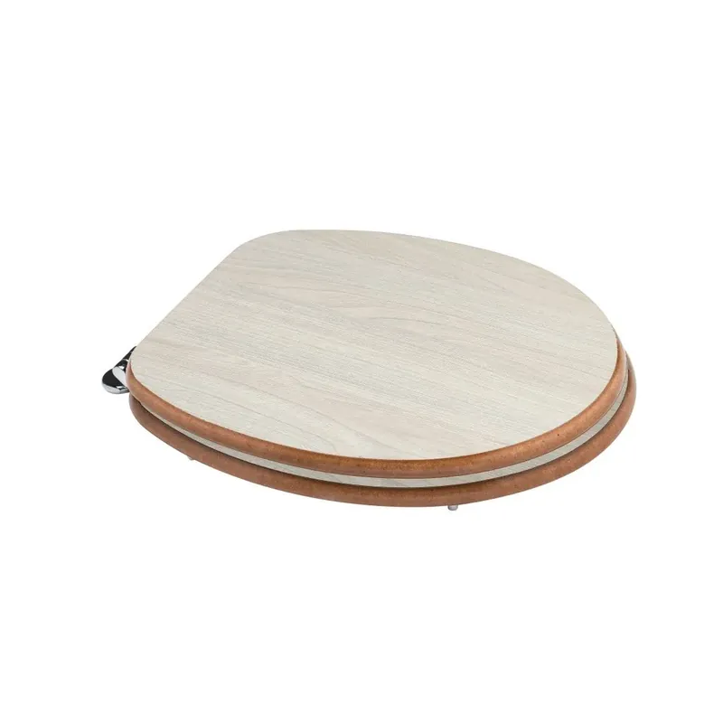 Promozione Tavoletta wc universale in legno colore rovere grigio
