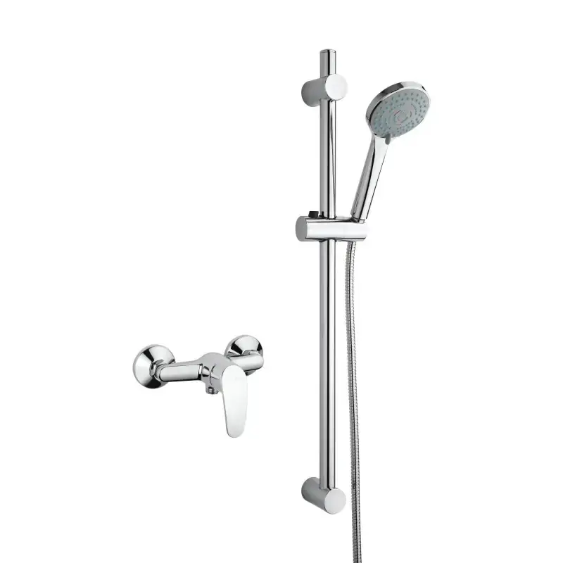 Ensemble de robinetterie pour cabine de douche complet avec mitigeur et barre coulissante Piralla Ofelia KITOFELIA3CR Acquista Ora