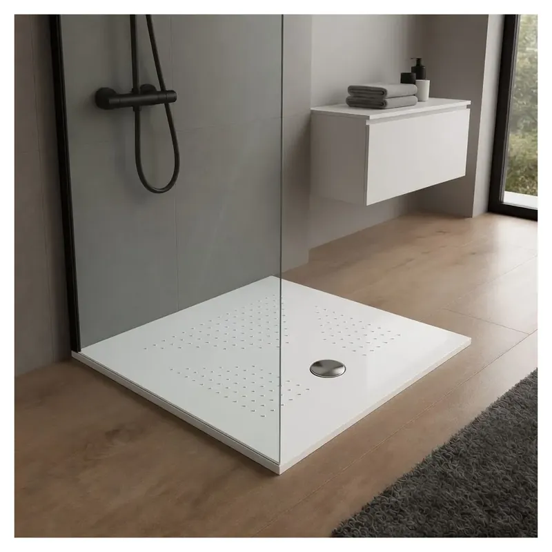 Subito Disponibile Piatto doccia quadrato 80x80 in ceramica slim 3cm Delfino