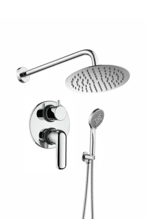 Acquista Ora Kit de douche complet avec pomme de douche Ø20 cm Piralla Last KITLAST7CR