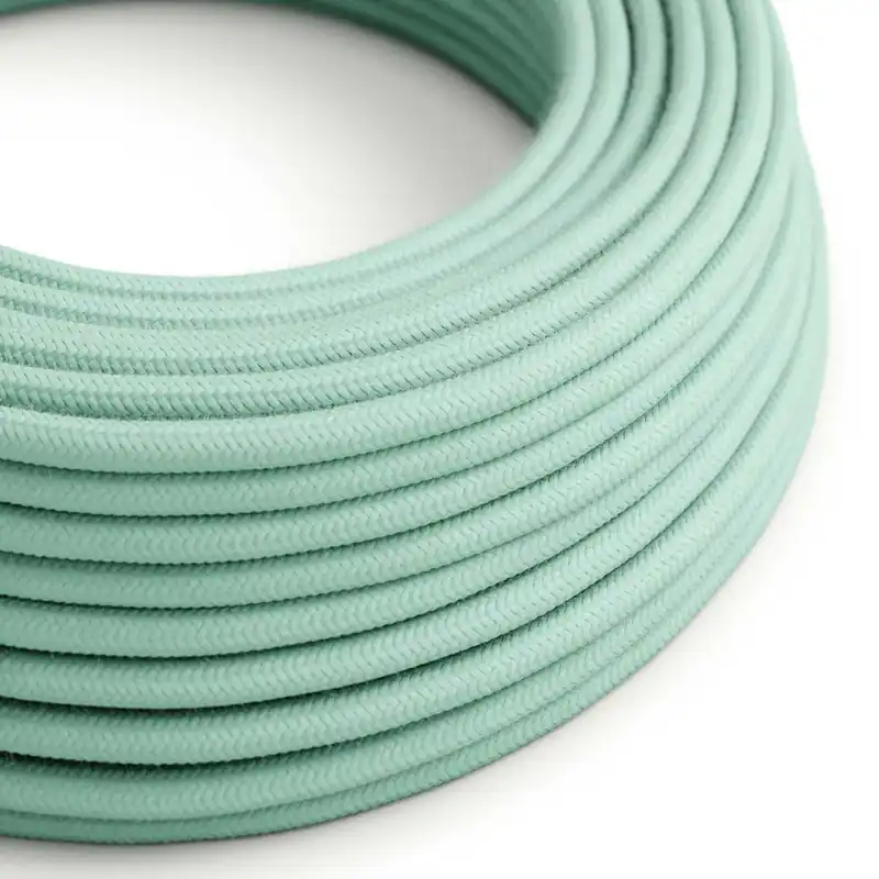 Prezzo Conveniente Cloth Covered Wire - Mint Green Cotton RC34 - UL Listed