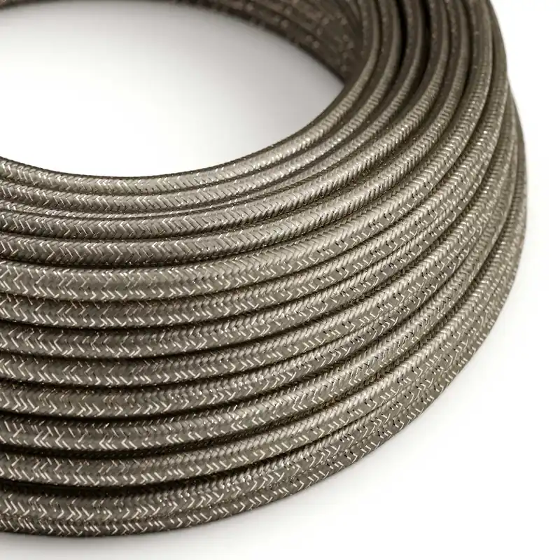 Cloth Covered Wire - Gray Glitter RL03 - UL Listed Prezzo Di Fabbrica