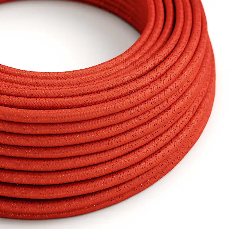 Prezzo Basso Cloth Covered Wire - Red Glitter RL09 - UL Listed