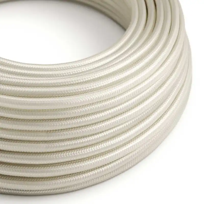 Pagamento Sicuro Cloth Covered Wire - Ivory Rayon RM00 - UL Listed