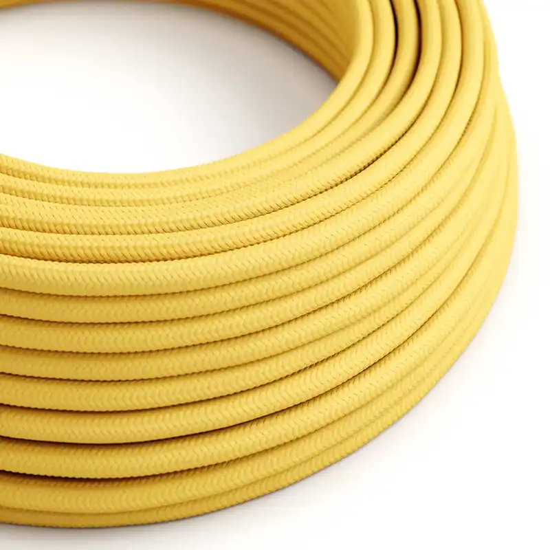 Cloth Covered Wire - Yellow Rayon RM10 - UL Listed Popolare
