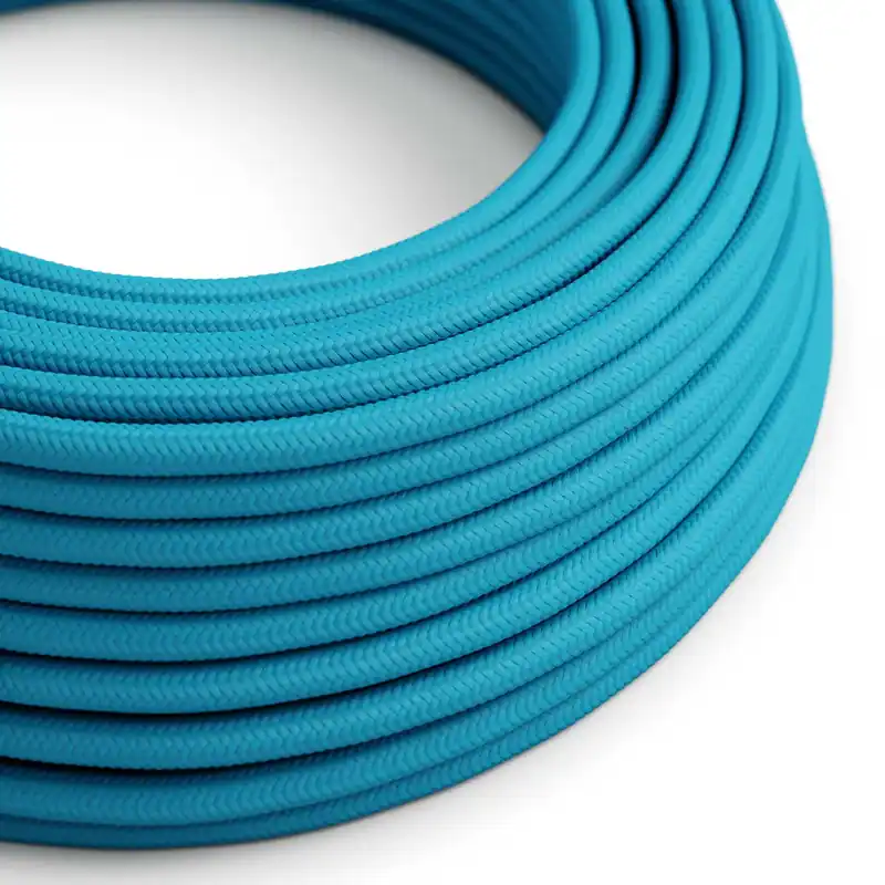 Cloth Covered Wire - Light Blue Rayon RM11 - UL Listed Sconto