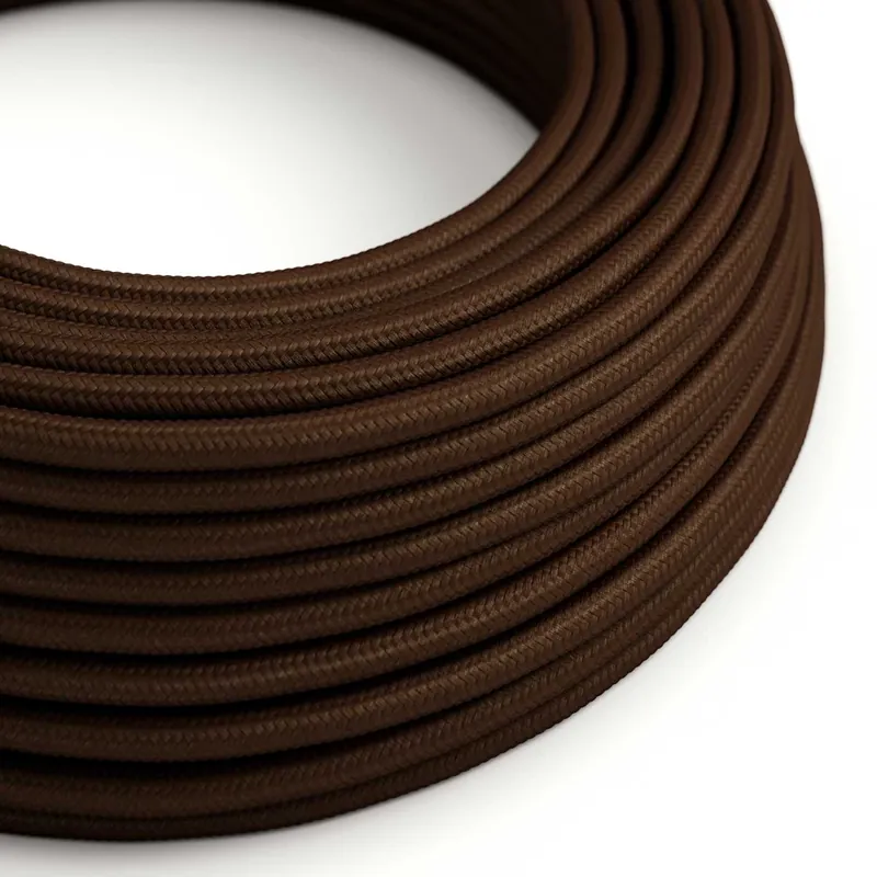 Cloth Covered Wire - Brown Rayon RM13 - UL Listed Pagamento Sicuro