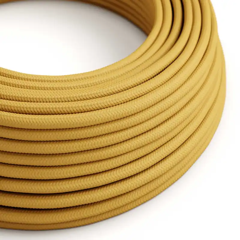 Cloth Covered Wire - Mustard Rayon RM25 - UL Listed Compra Oggi Stesso