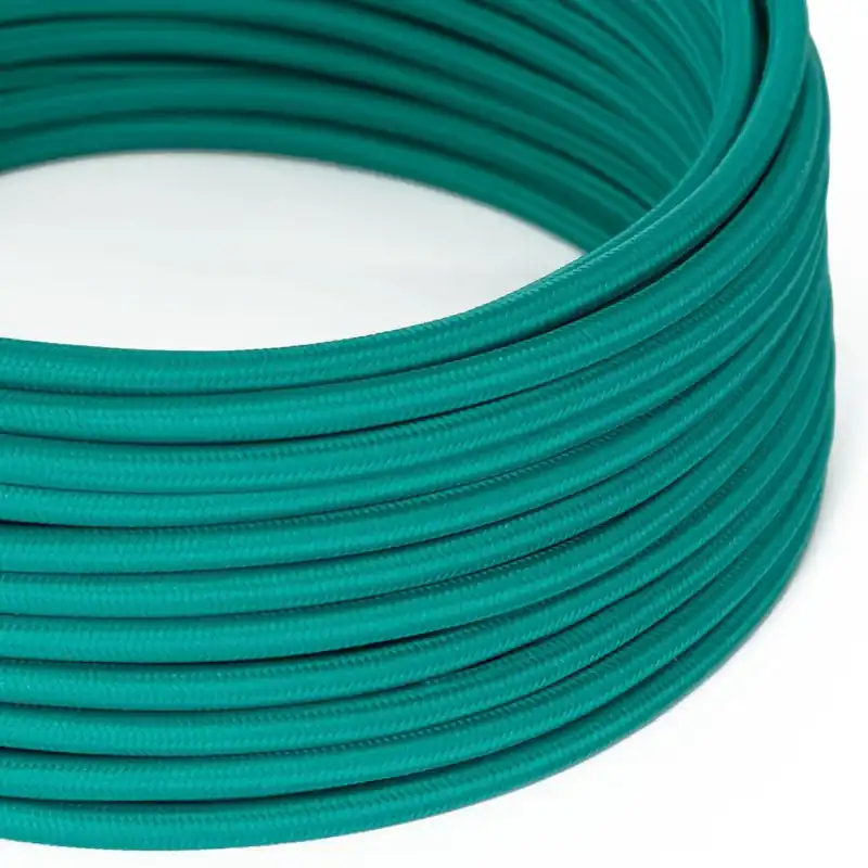 Cloth Covered Wire - Glossy Turquoise RM71 - UL Listed Prezzo Ridotto