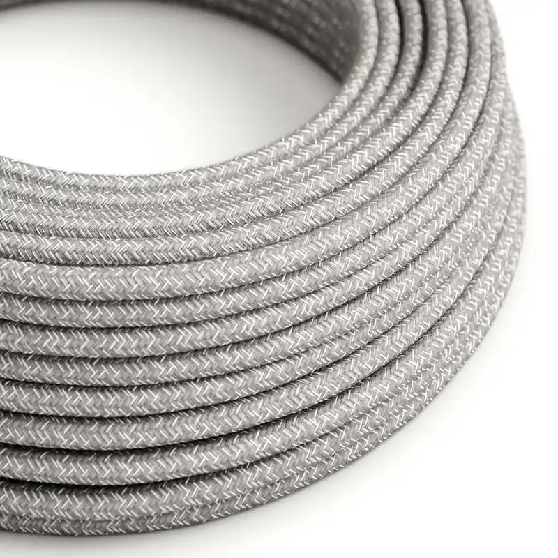 Cloth Covered Wire - Gray Linen RN02 - UL Listed Direttamente Dal Produttore