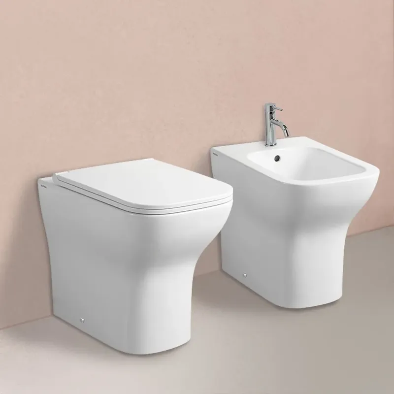 Offerta Del Giorno Coppia di sanitari a terra filo parete bianco lucido Swing
