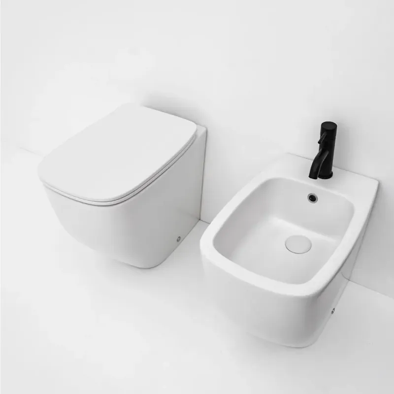 Offerta Lampo Sanitari a terra filo muro in ceramica bianco opaco Mozart