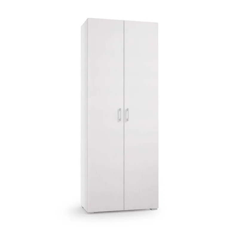 Affare Mobile multiuso in legno 72cm 2 ante con ripiani e cassetto bianco