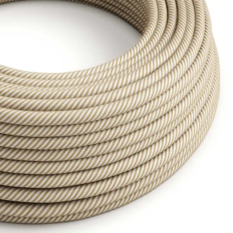 Round electric Vertigo cable covered with hawser jute and cotton ERN07 Vendita Finale