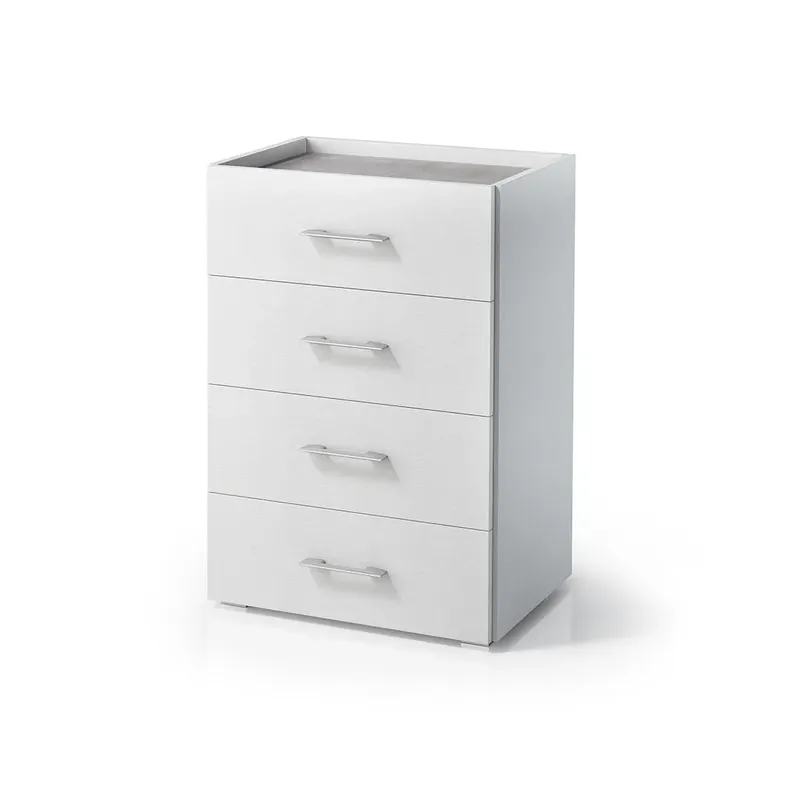 Prezzo Conveniente Cassettiera multiuso 4 cassetti con vassoio cemento