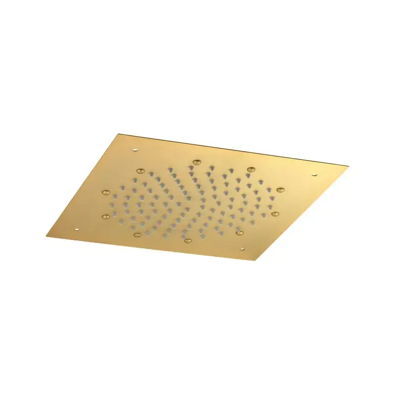 Pommeau de douche encastrable au plafond 30 x 30 cm coloris or brossé Pollini Acqua Design MARTE SD4960303OS Vendita Finale