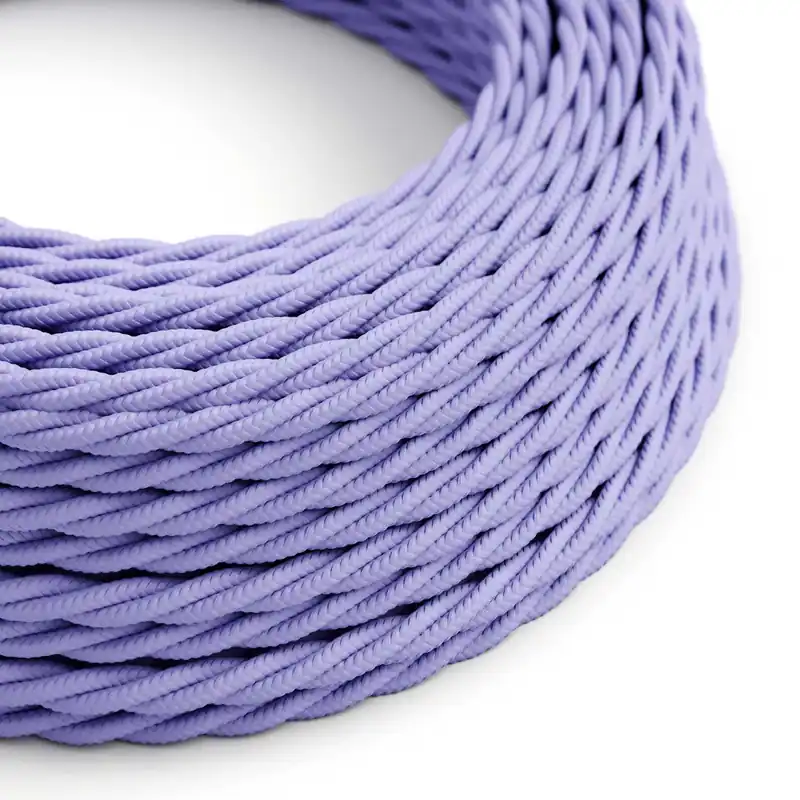 Offerta Lilac Rayon covered Twisted electric cable - TM07