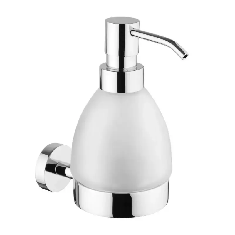 Occasione Distributeur de savon liquide mural en laiton chromé et verre Mamoli 000006790001