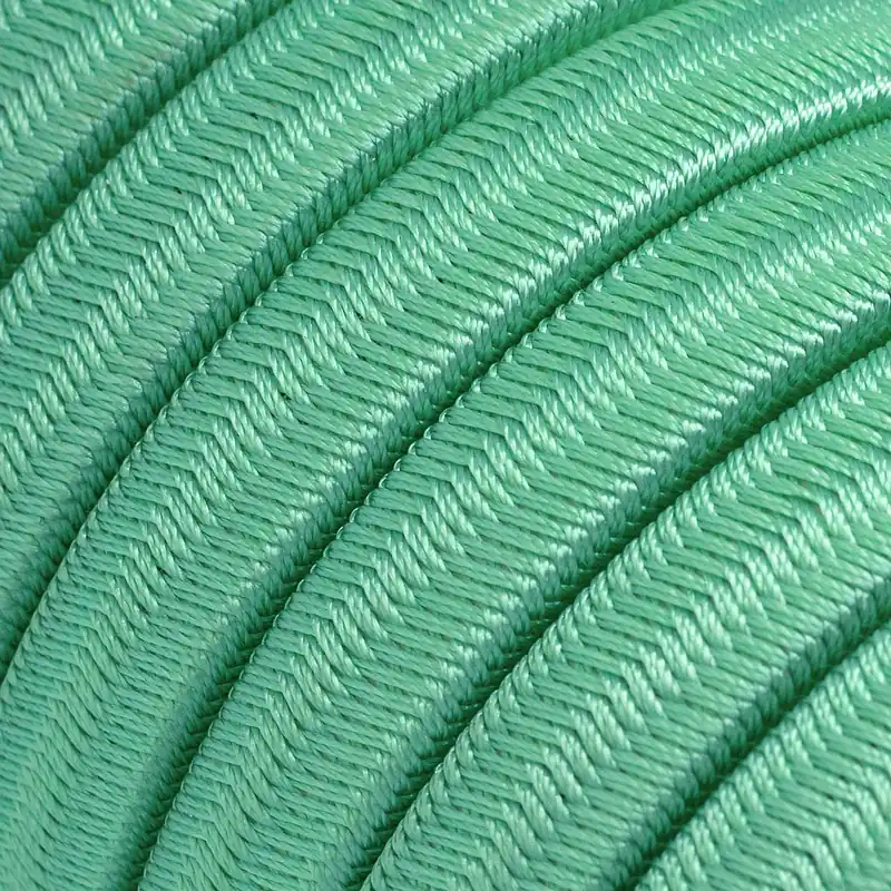 Electric Color Cord cable for custom string lights, covered in Opal rayon fabric - CH69 Consegna Rapida