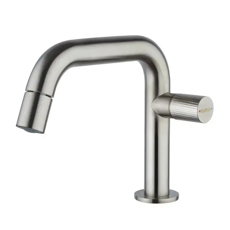 Mitigeur de bidet monocommande couleur acier brossé Mamoli Tuttodunpezzo 57100000005A Ultimissimo Modello