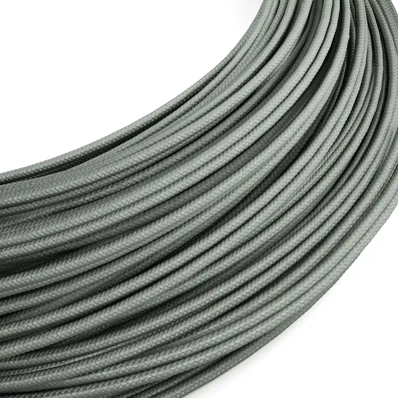 Miglior Prezzo Extra-low-voltage power cable coated in silk-effect Grey RM03 fabric