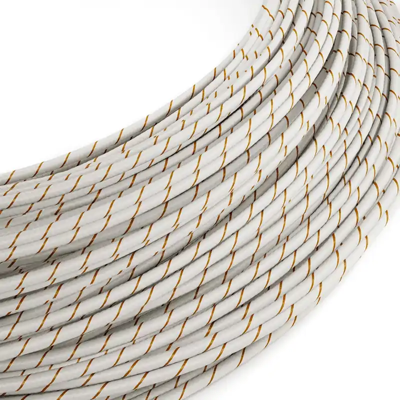 Extra-low-voltage power cable coated in Vertigo Beer Foam ERM43 silk-effect fabric Consegna Rapida