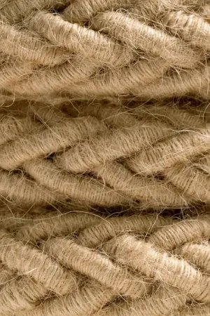 2XL jute twisted rope cable, 2x0.75 electrical cable. 24 mm diameter Miglior Prezzo