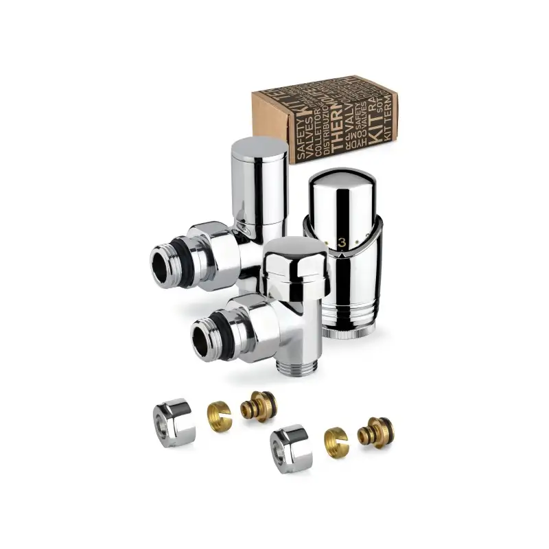 Vendita Finale Kit de robinetterie thermostatique de couleur chromée avec raccord pour tuyau multicouche APM 100KC 015 M 16 12