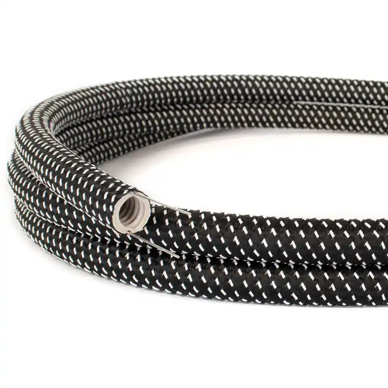 Bestseller Creative-Tube flexible conduit, Star RT41 3D-effect Rayon fabric covering, 20 mm diameter