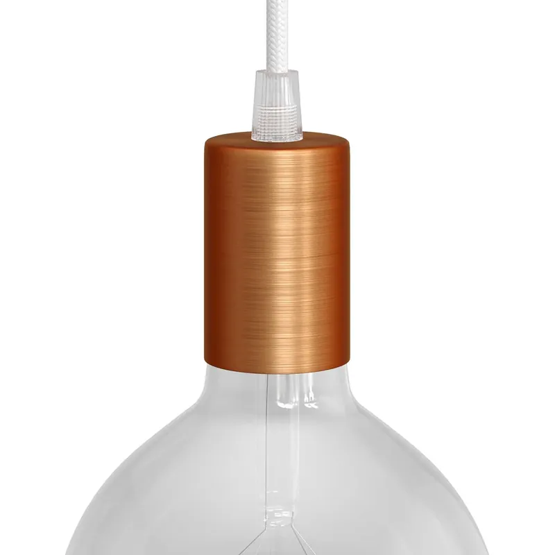 Flat Top Metal UL E26 light bulb socket kit – Brushed copper Scelto Dai Clienti