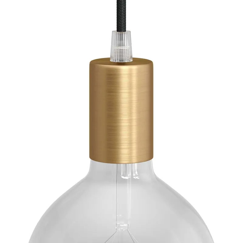 Flat Top Metal UL E26 light bulb socket kit – Brushed Bronze Prezzo Conveniente
