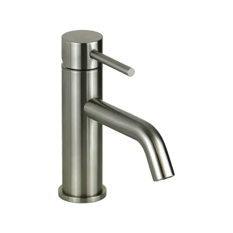 Mitigeur d‘évier modèle rond en acier AISI 316 Pollini Jessy Steel MXLAMC16CAS Di Tendenza