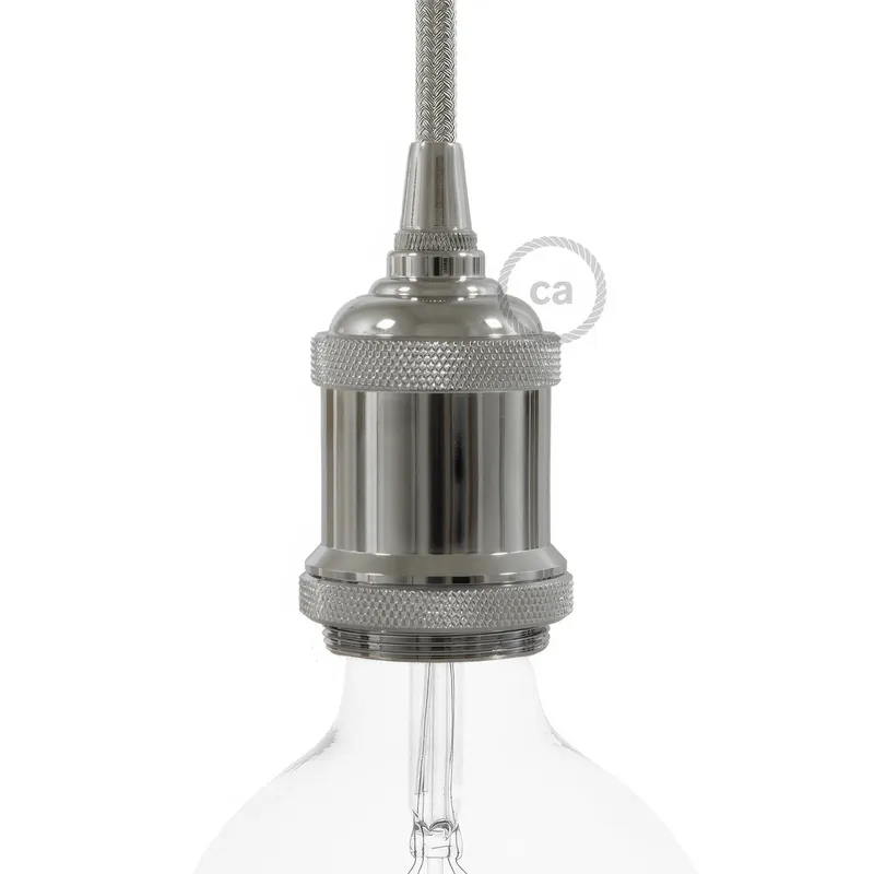 Vintage Style - single-ferrule E26 light bulb socket kits - Chrome Di Tendenza
