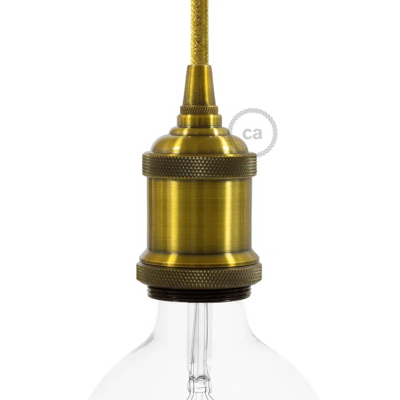 Nuovo Arrivo Vintage Style - Single-ferrule E26 light bulb socket kits - Brass