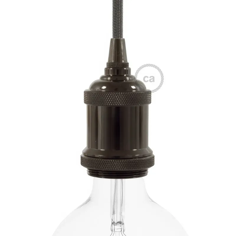 Vintage Style - single-ferrule E26 light bulb socket kits - Black Pearl Promo Stagionale