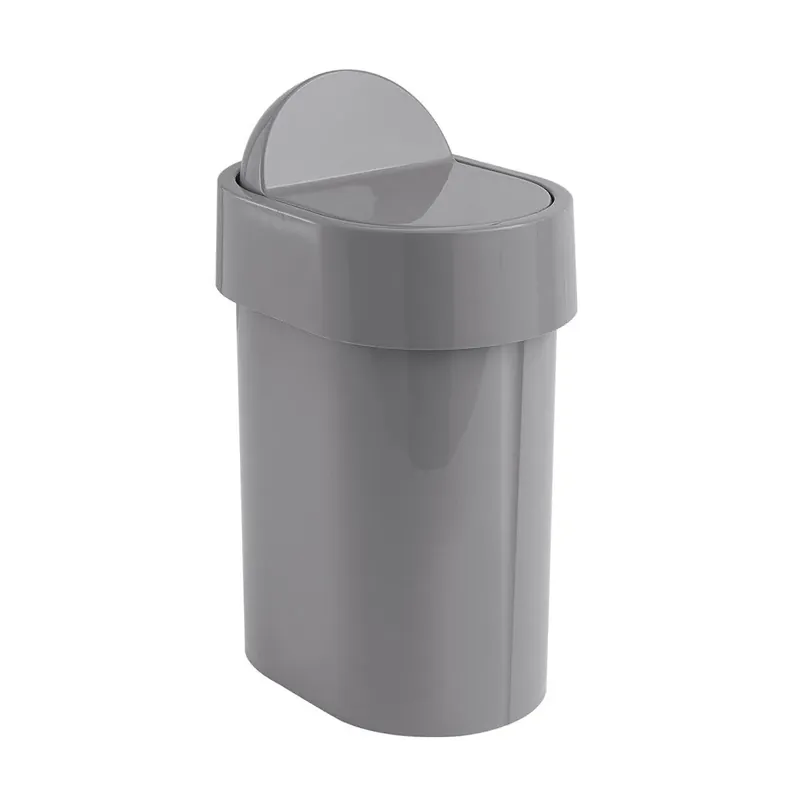 Pattumiera bagno da 4,8 litri grigio in propylux Iris Offerta Limitata